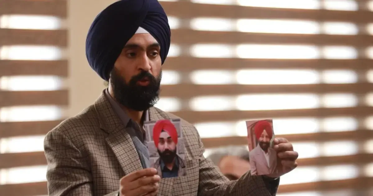 Diljit Dosanjh in the movie 'Satluj' (formerly Punjab '95)