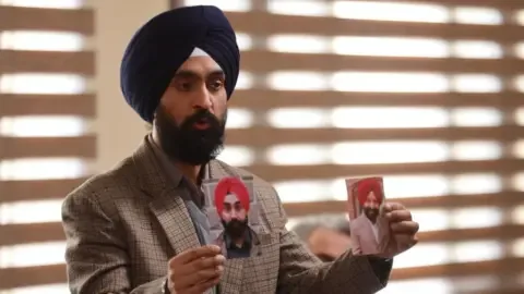 Diljit Dosanjh in the movie 'Satluj' (formerly Punjab '95)