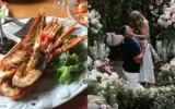 Taylor Swift wedding menu featuring lobster and crispy chicken dishes, sparking fan speculation.